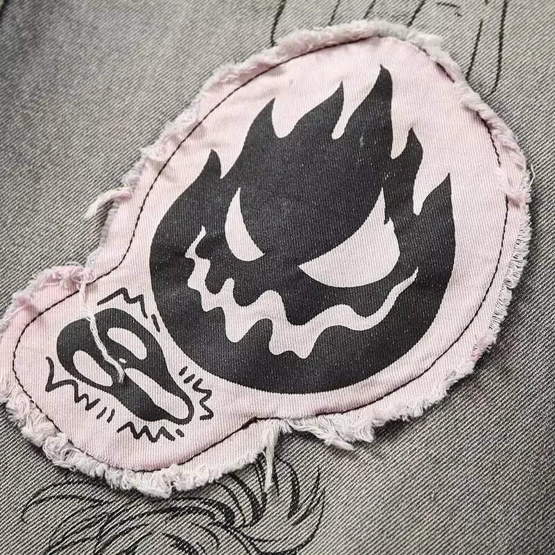 Cartoon Target Denim Jeans
