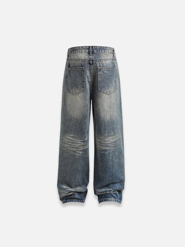Baggy Florale Jeans