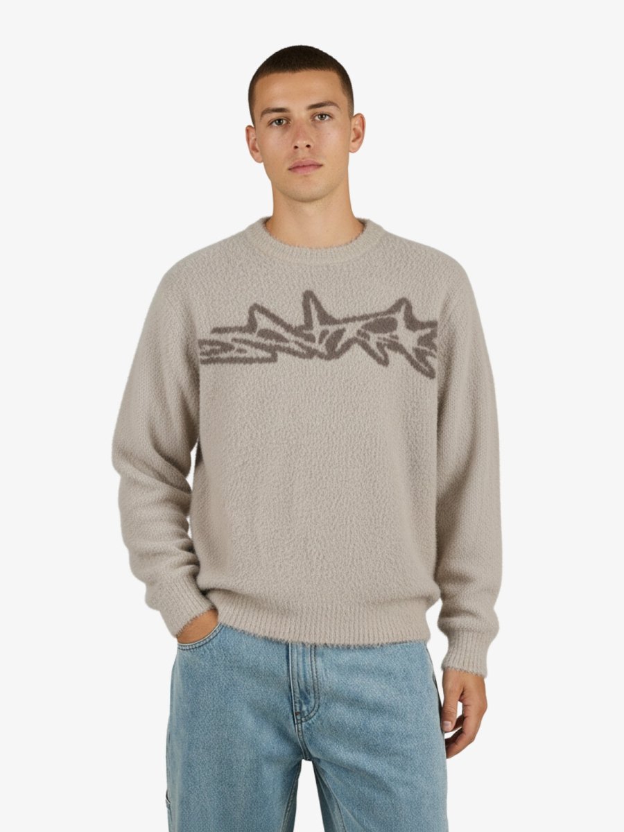 Pull pelucheux à motif - WegoStreet