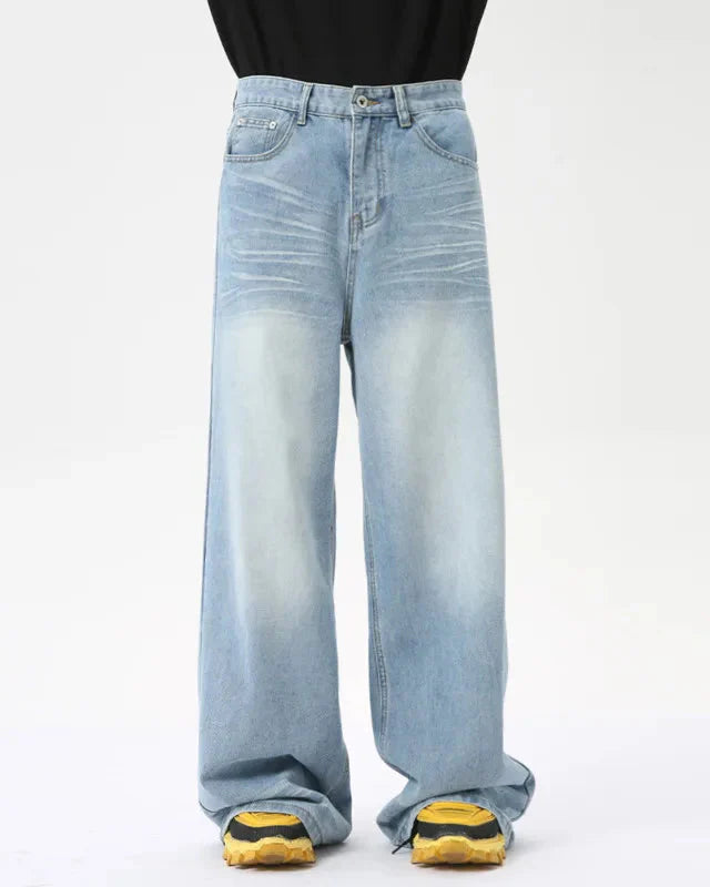 Faded Light Wash Denim