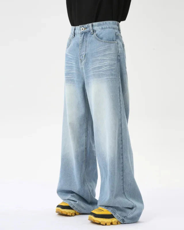 Faded Light Wash Denim