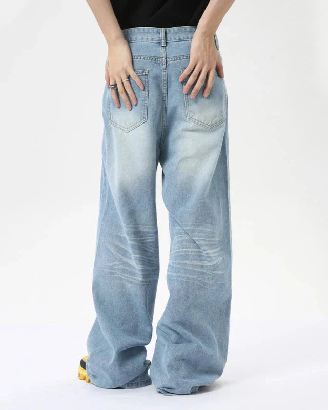 Faded Light Wash Denim