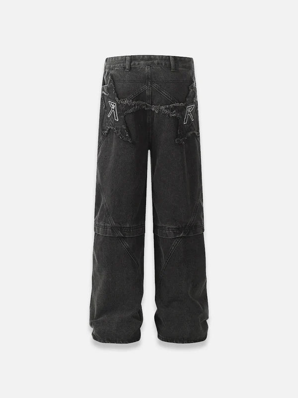 Star Stitched Denim Jeans