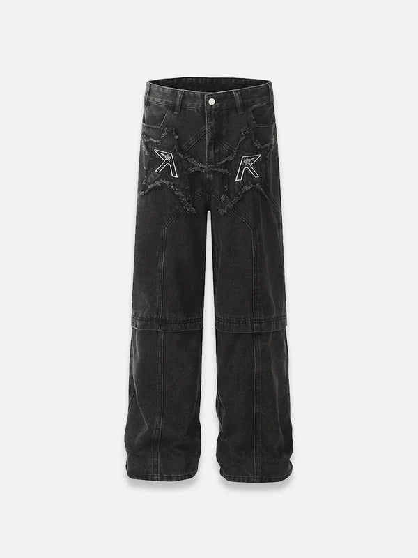 Star Stitched Denim Jeans